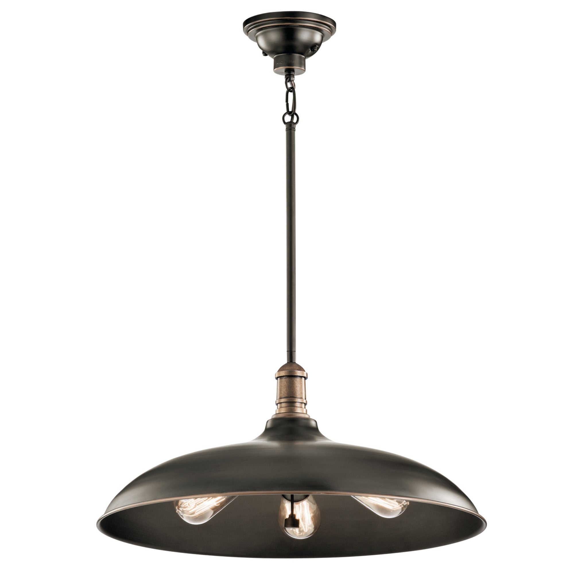 Cobson 20 in. Pendant Light Bronze Finish - Bees Lighting