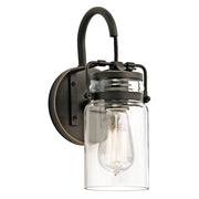 Brinley 12" Wall Sconce, Olde Bronze Finish - Bees Lighting