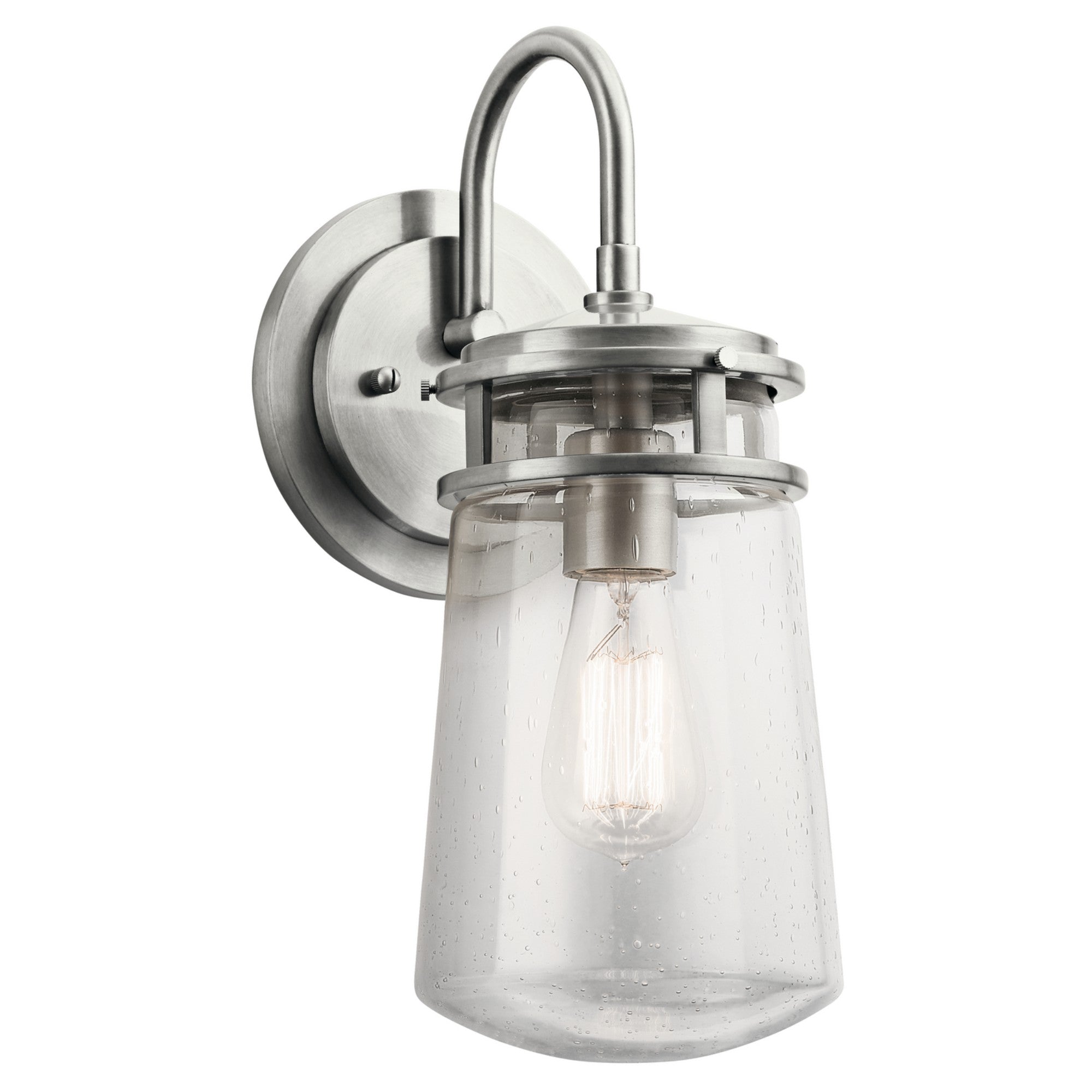 Lyndon 15" Outdoor Wall Light, Brushed Aluminum Finish - Bees Lighting