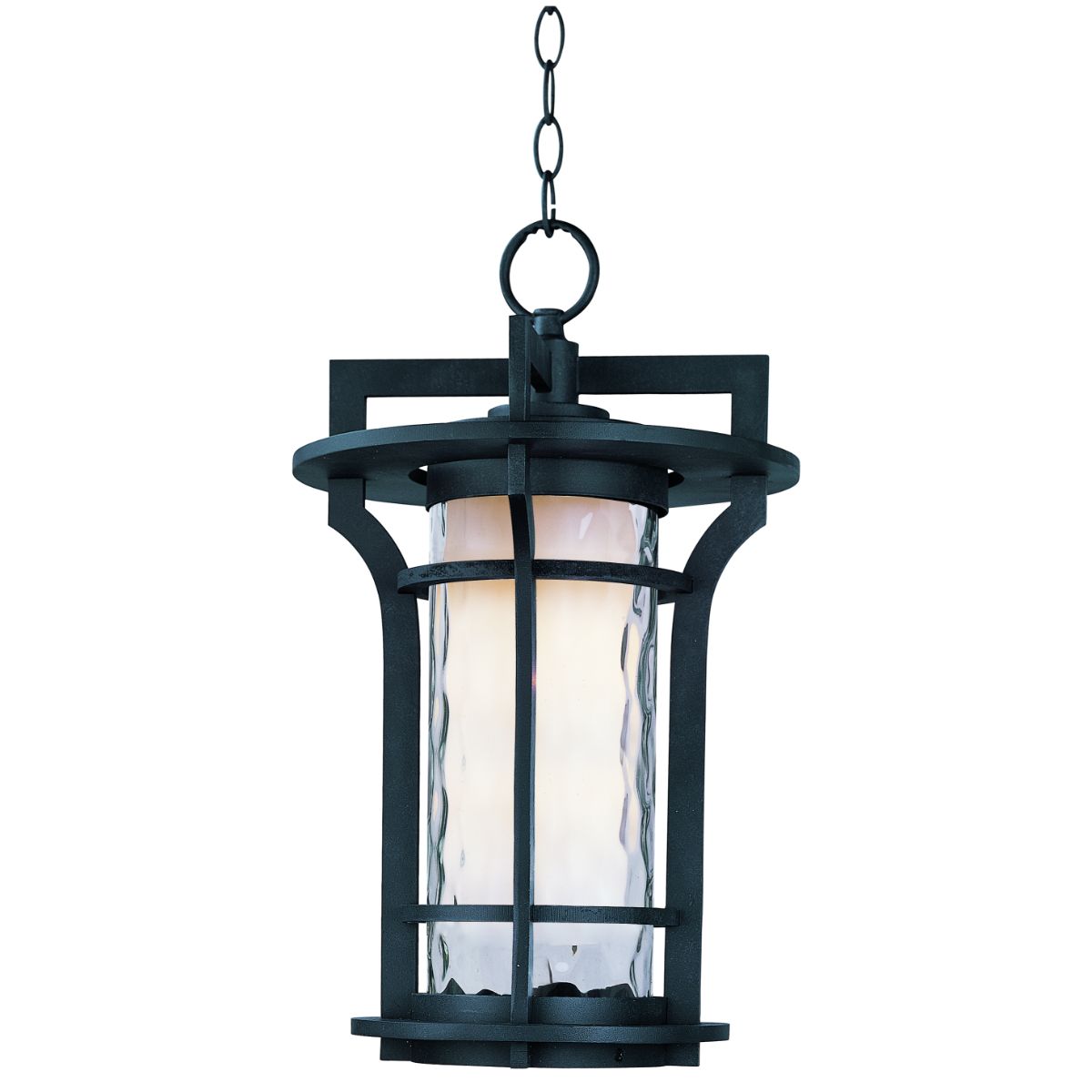Oakville LED E26 19 in. LED Outdoor Hanging Lantern 1000 Lumens 3000K Black Finish