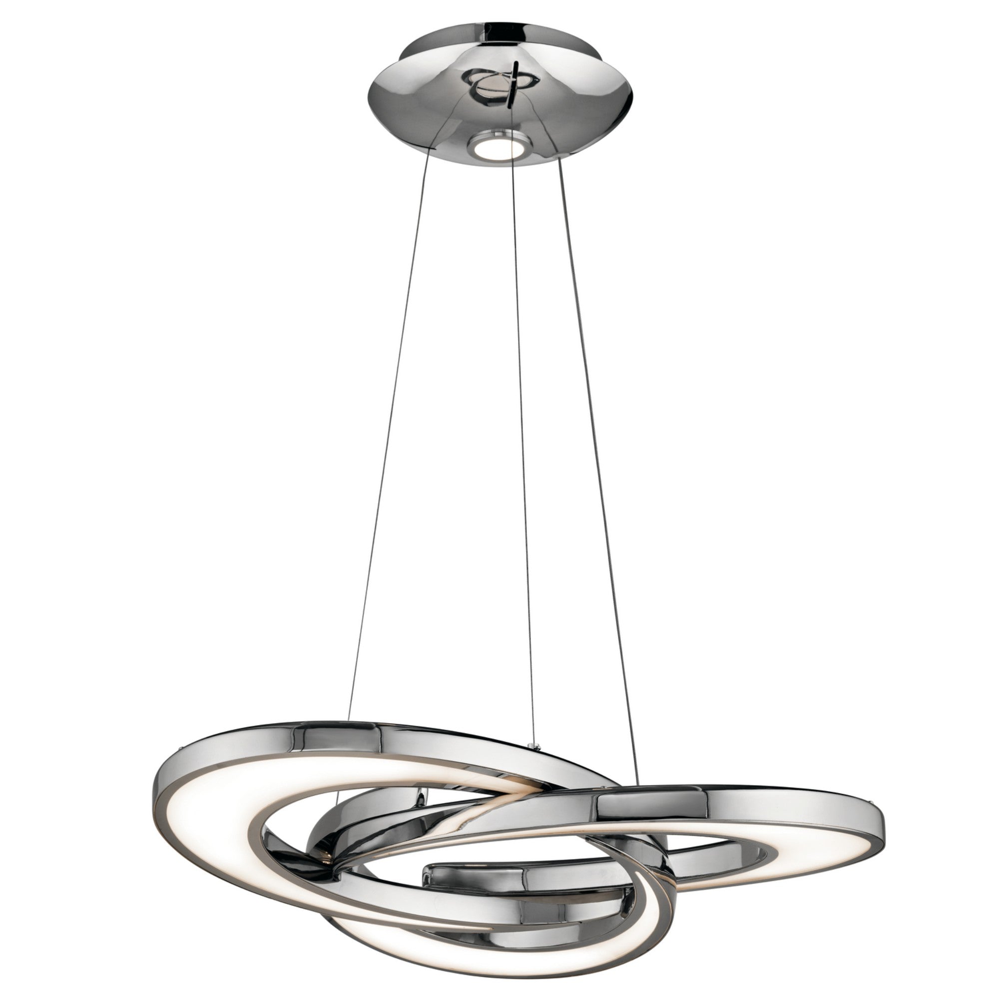 Destiny 28" LED Chandelier, Chrome Finish - Bees Lighting