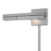 Flip 22" LED Swing Arm Wall Lamp, Titanium Finish, Left - Bees Lighting
