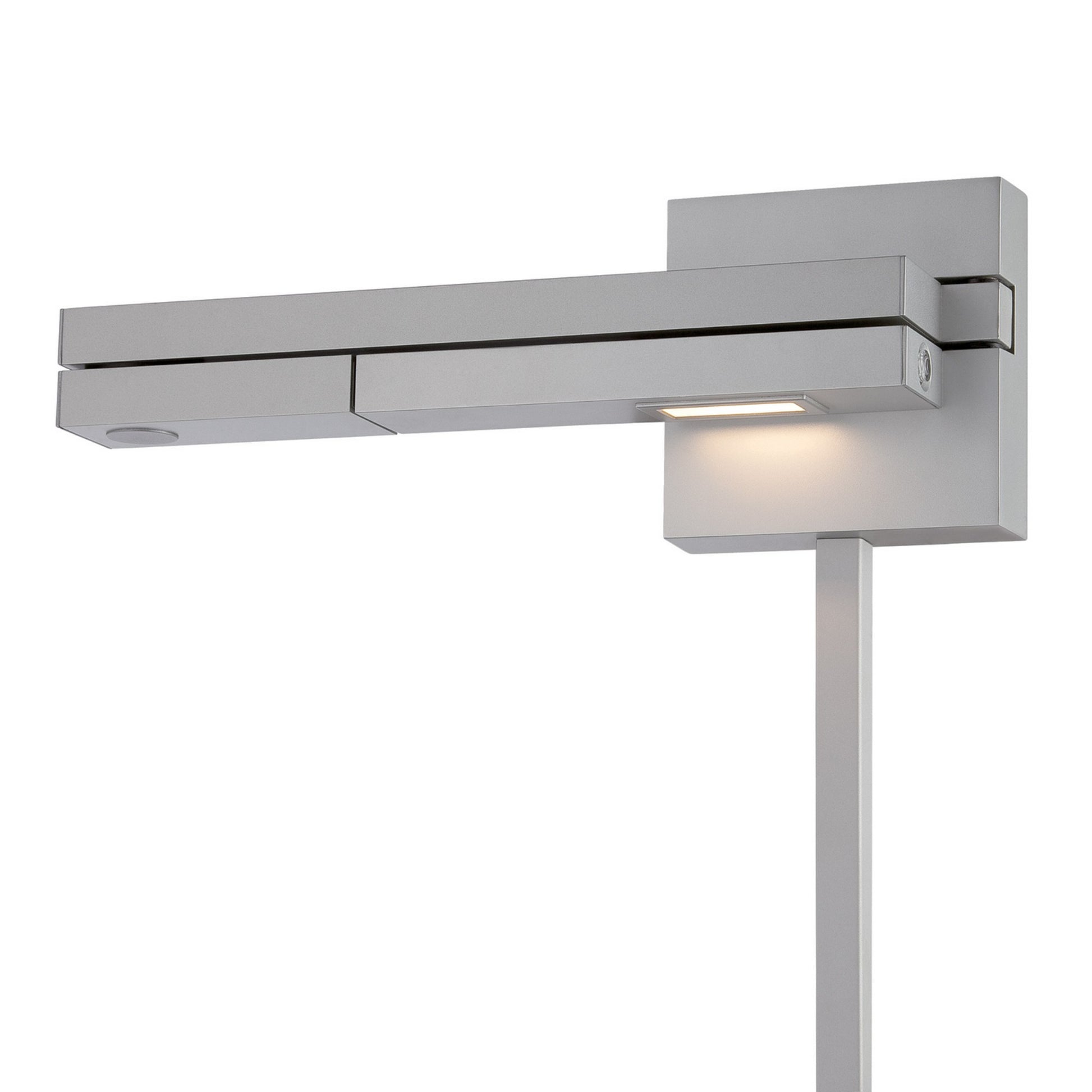 Flip 22" LED Swing Arm Wall Lamp, Titanium Finish, Left - Bees Lighting