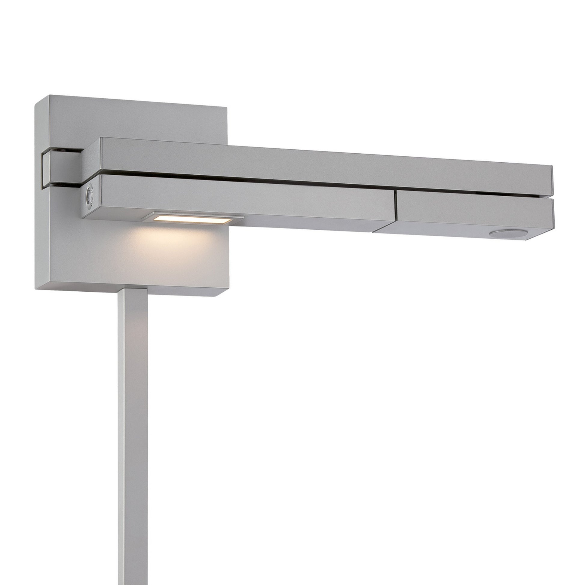 Flip 22" LED Swing Arm Wall Lamp, Titanium Finish, Right - Bees Lighting