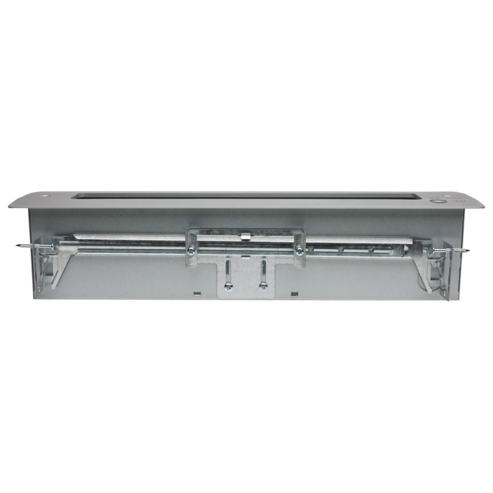 Edge-Lit LED Exit Sign, Dual Face with Green Letters, Mirror Finish, Battery Included, Recessed Mount - Bees Lighting