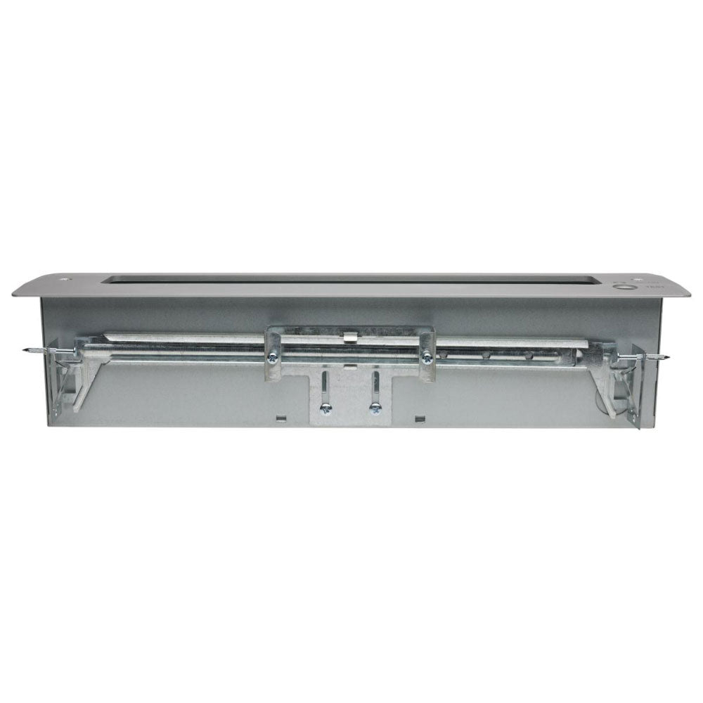 Edge-Lit LED Exit Sign, Dual Face with Red Letters, Mirror Finish, Battery Included, Recessed Mount - Bees Lighting