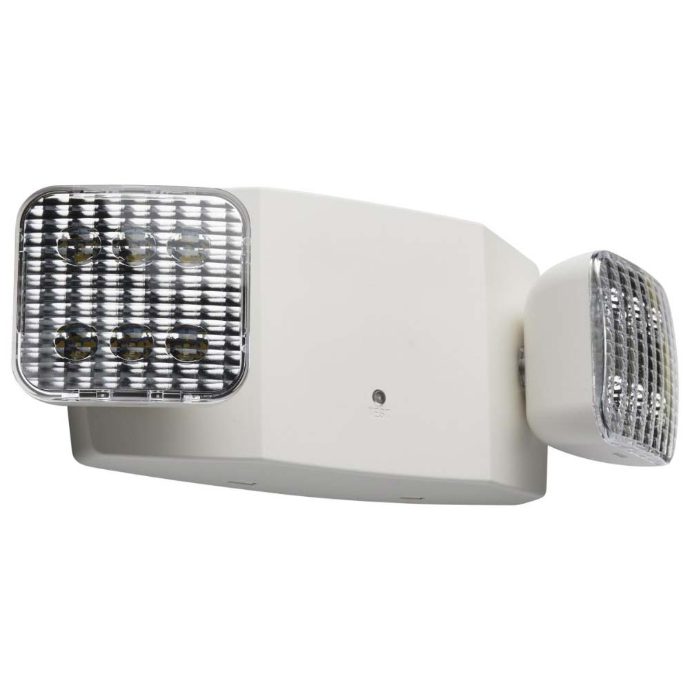 120/277 Volts LED Emergency Light Universal Mounting, White