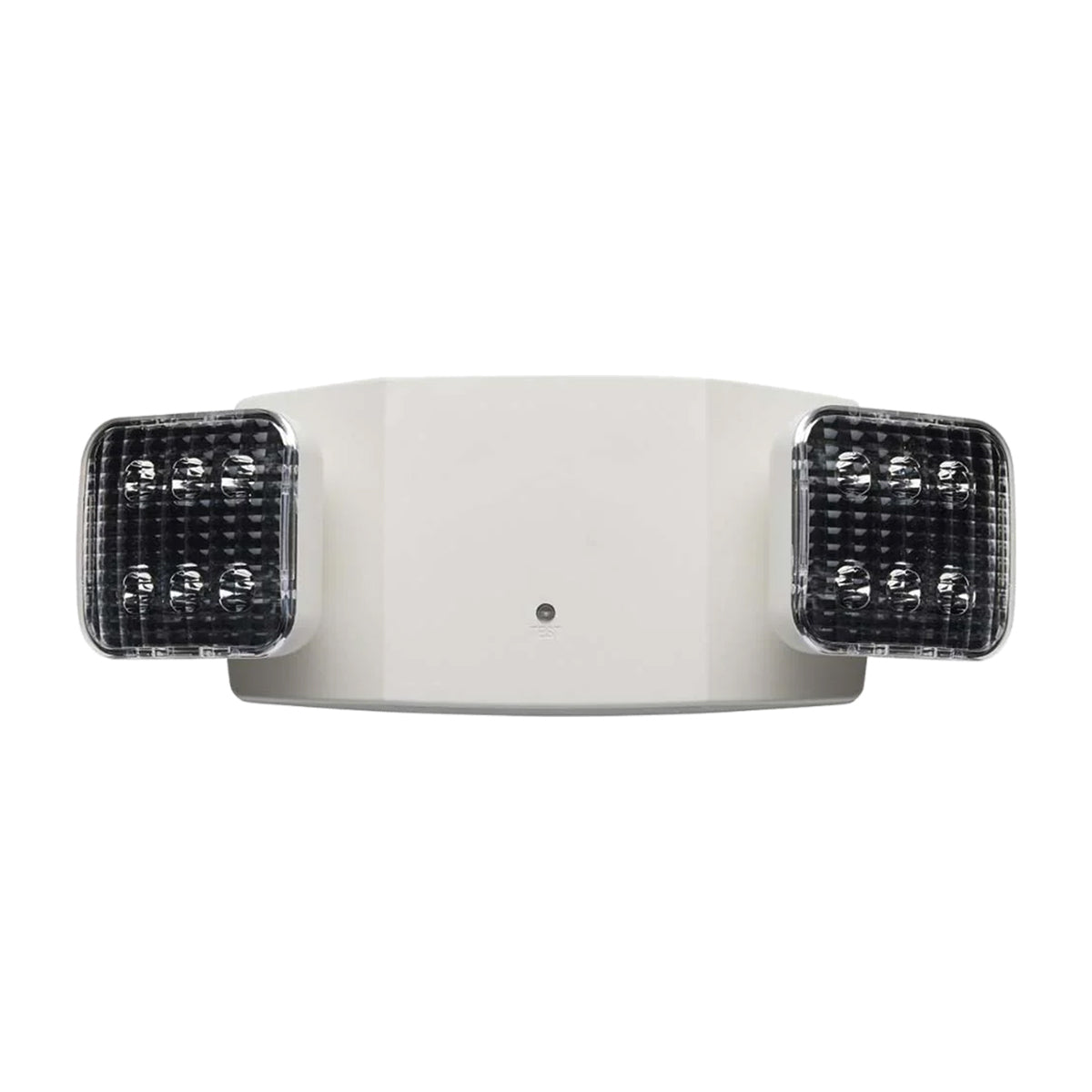 LED Emergency Light, 0.8 Watts, 2 Square Light Heads, 120-277V, White - Bees Lighting