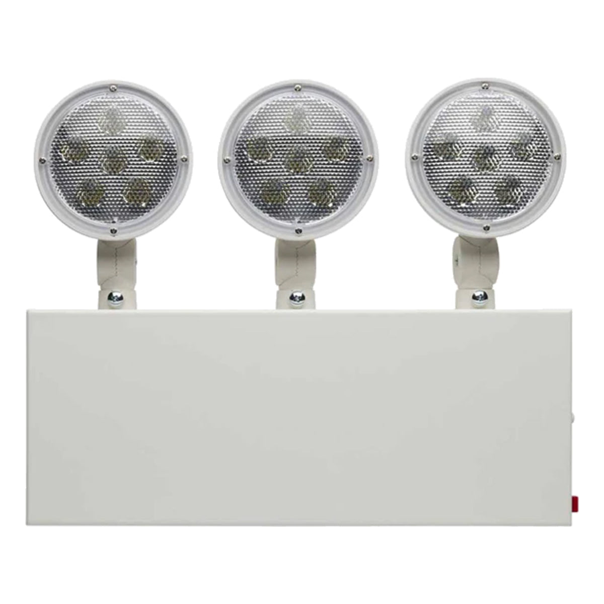 LED Emergency Light, 1.5 Watts, 330 Lumens, 3 Adjustable Light Heads, 120-277V, White - Bees Lighting