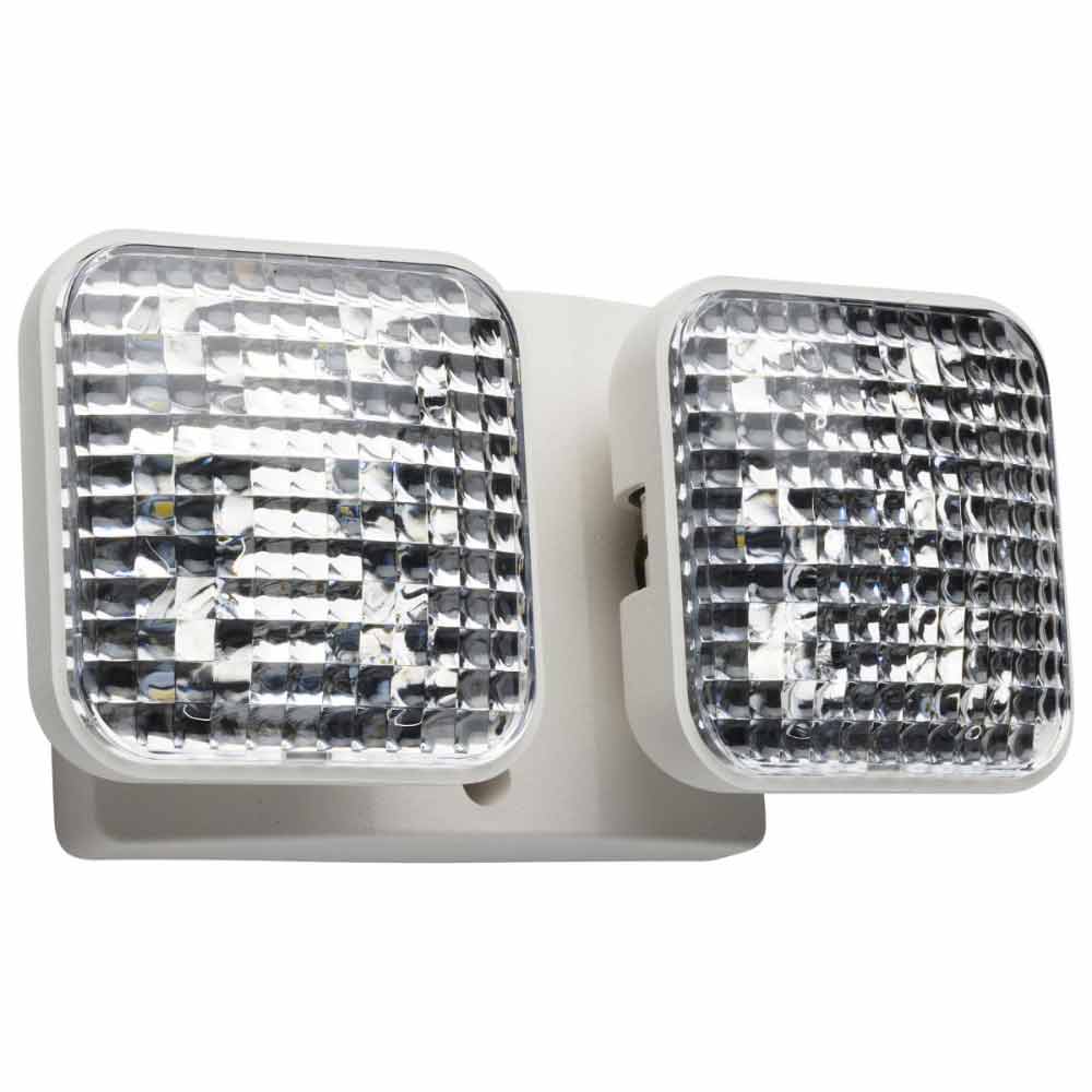 Dual Head Low-Voltage Remote LED Emergency Light, White - Bees Lighting