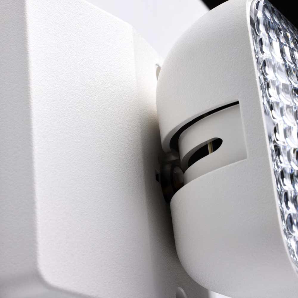 Dual Head Low-Voltage Remote LED Emergency Light, White - Bees Lighting