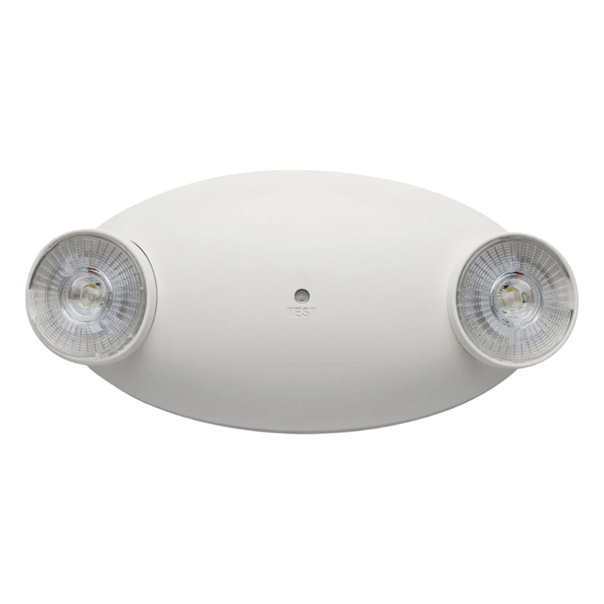 LED Emergency Light, 0.8 Watts, 2 Round Light Heads, 120-277V, White - Bees Lighting