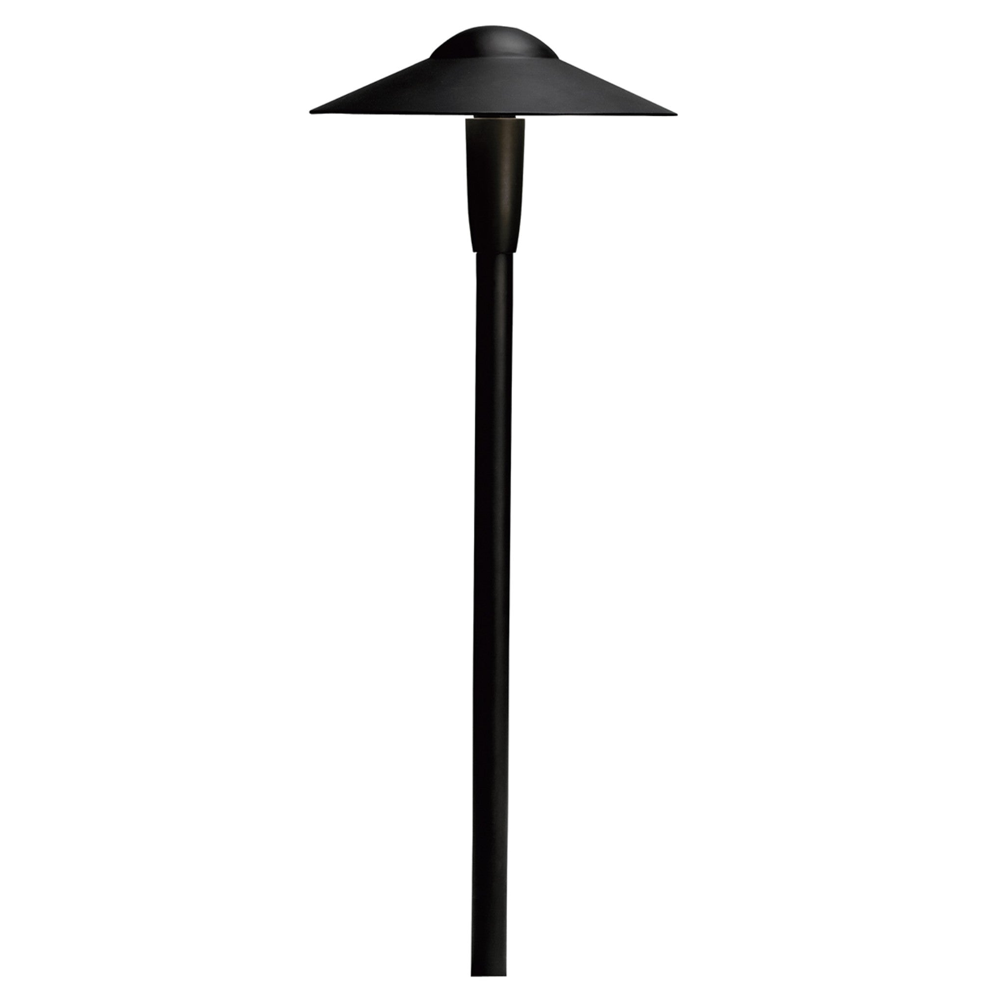 LED Integrated 8" Dome Path Light, 2700K, Textured Black
