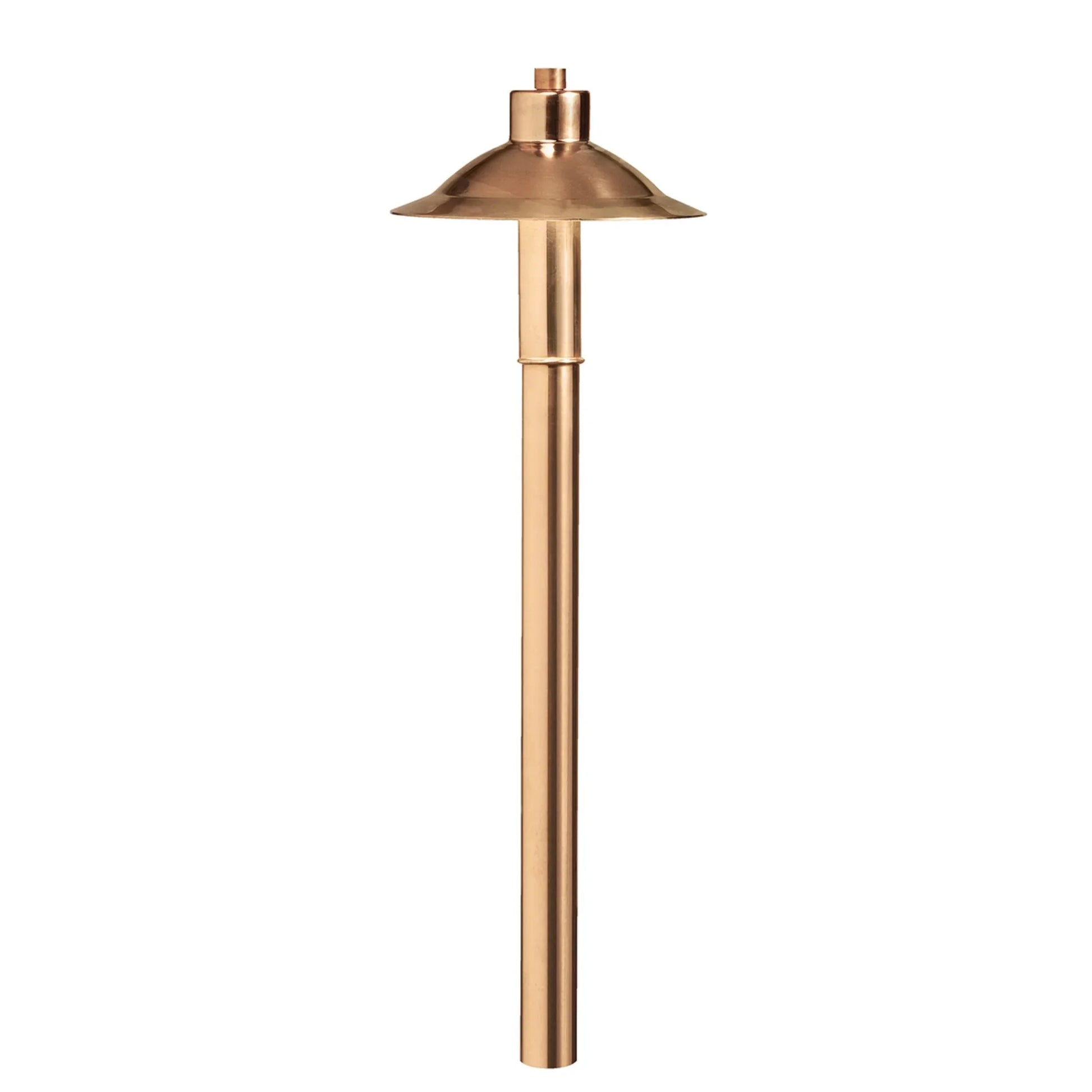 LED Copper Hat Path Light, 3000K, Copper - Bees Lighting