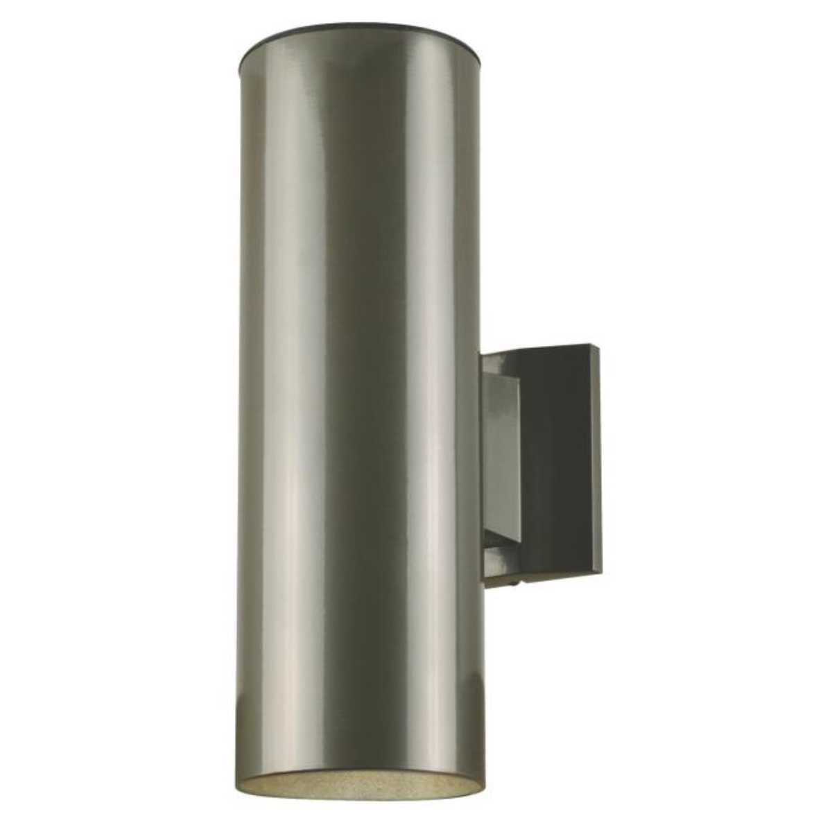 15 In 1 Light Outdoor Cylinder Wall Sconces Graphite Finish