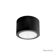 Vessel 6" LED Outdoor Flush Mount, Black Finish - Bees Lighting