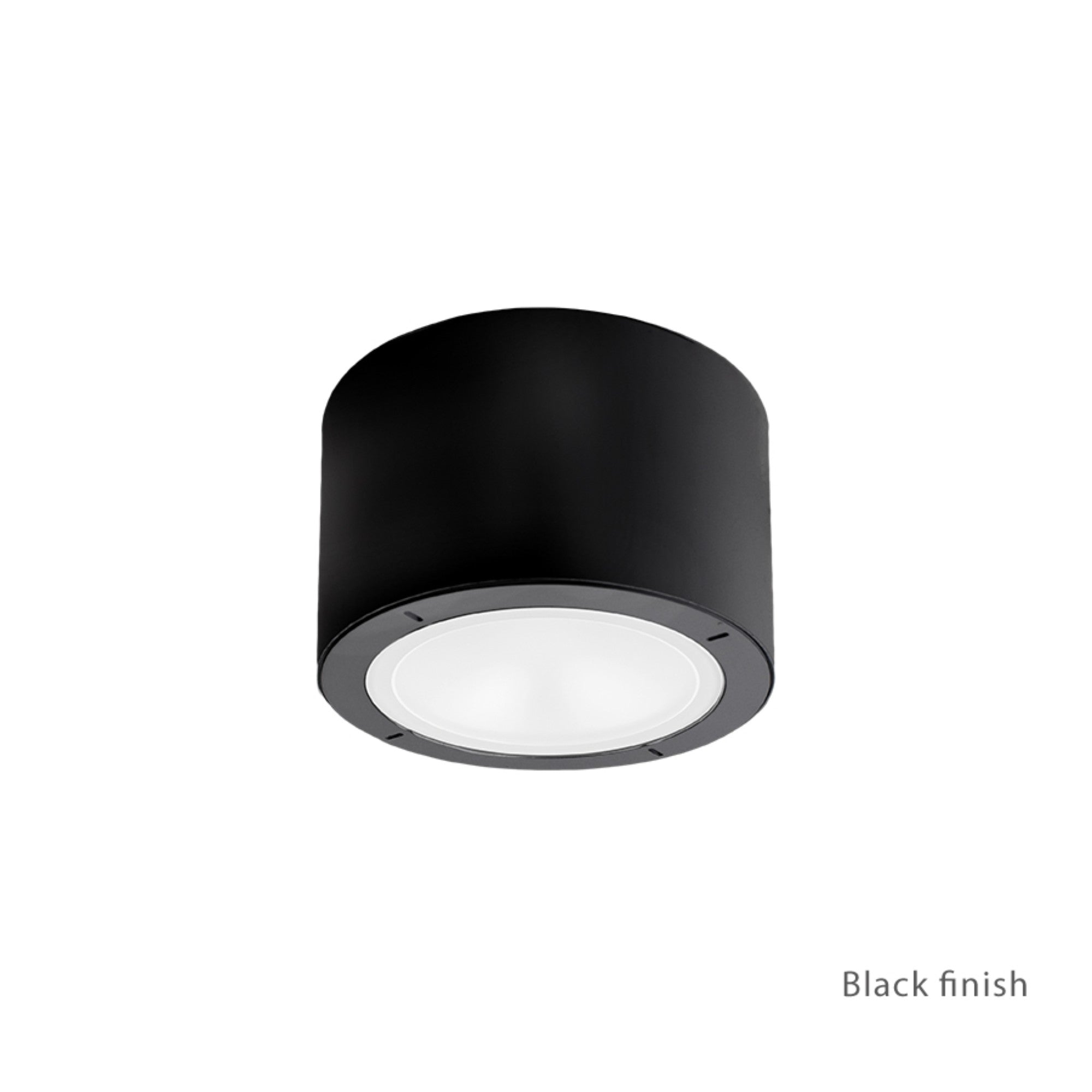 Vessel 6" LED Outdoor Flush Mount, Black Finish - Bees Lighting