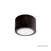 Vessel 6" LED Outdoor Flush Mount, Bronze Finish - Bees Lighting