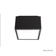 Bloc 6" LED Outdoor Flush Mount, Black Finish - Bees Lighting