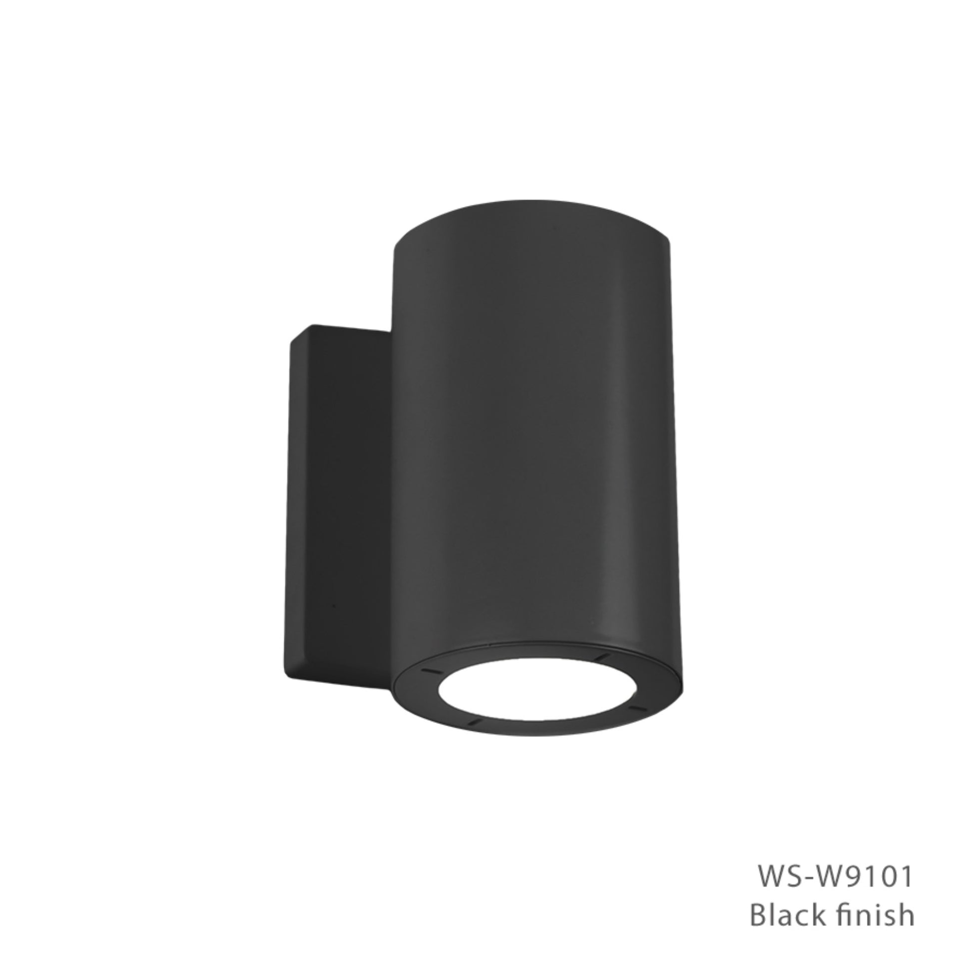 LED Outdoor Cylinder Light, 17W, 1167 Lumens, 3000K, 120-277V, Black - Bees Lighting