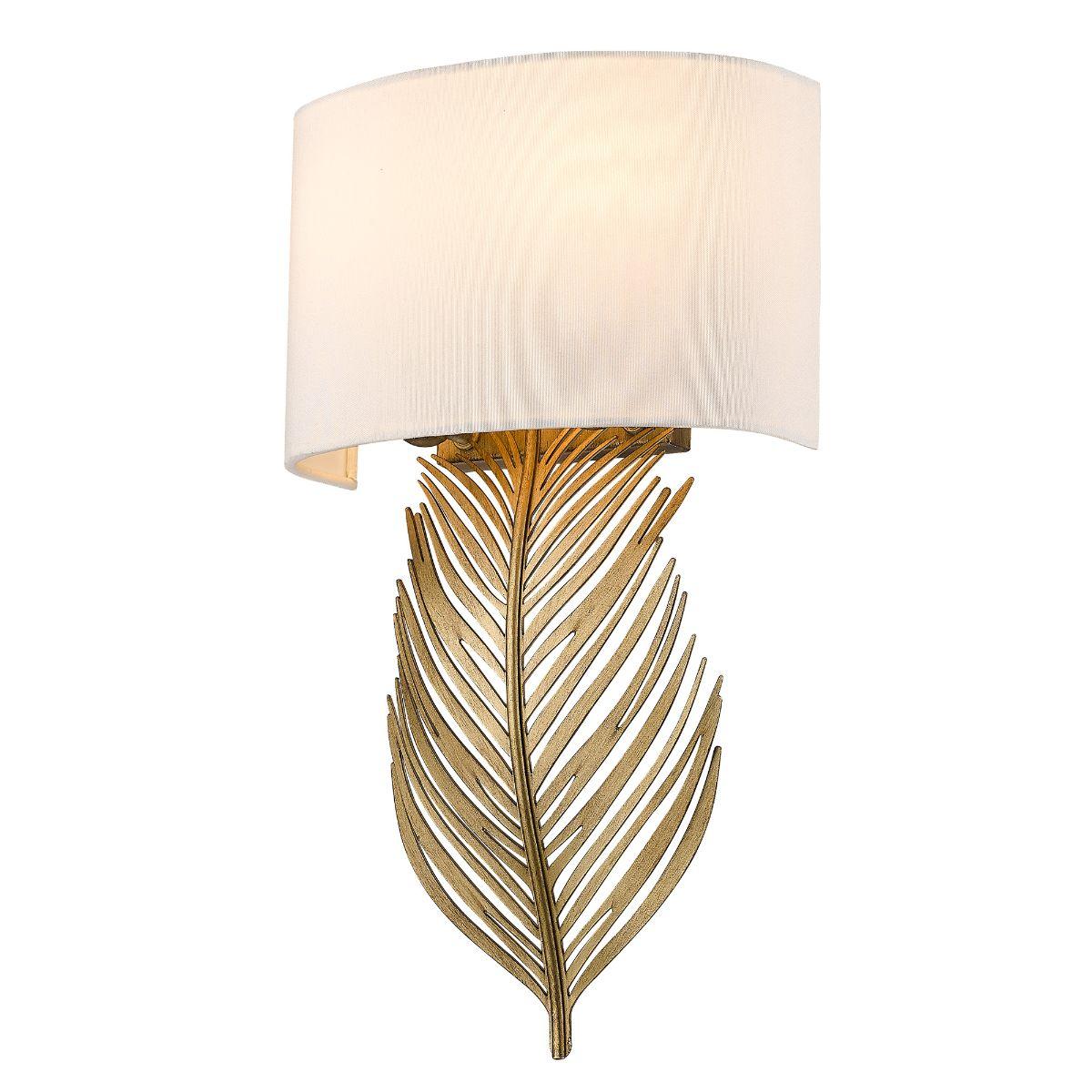 Cay 2 Lights 17 in. Wall Sconce Gold Finish
