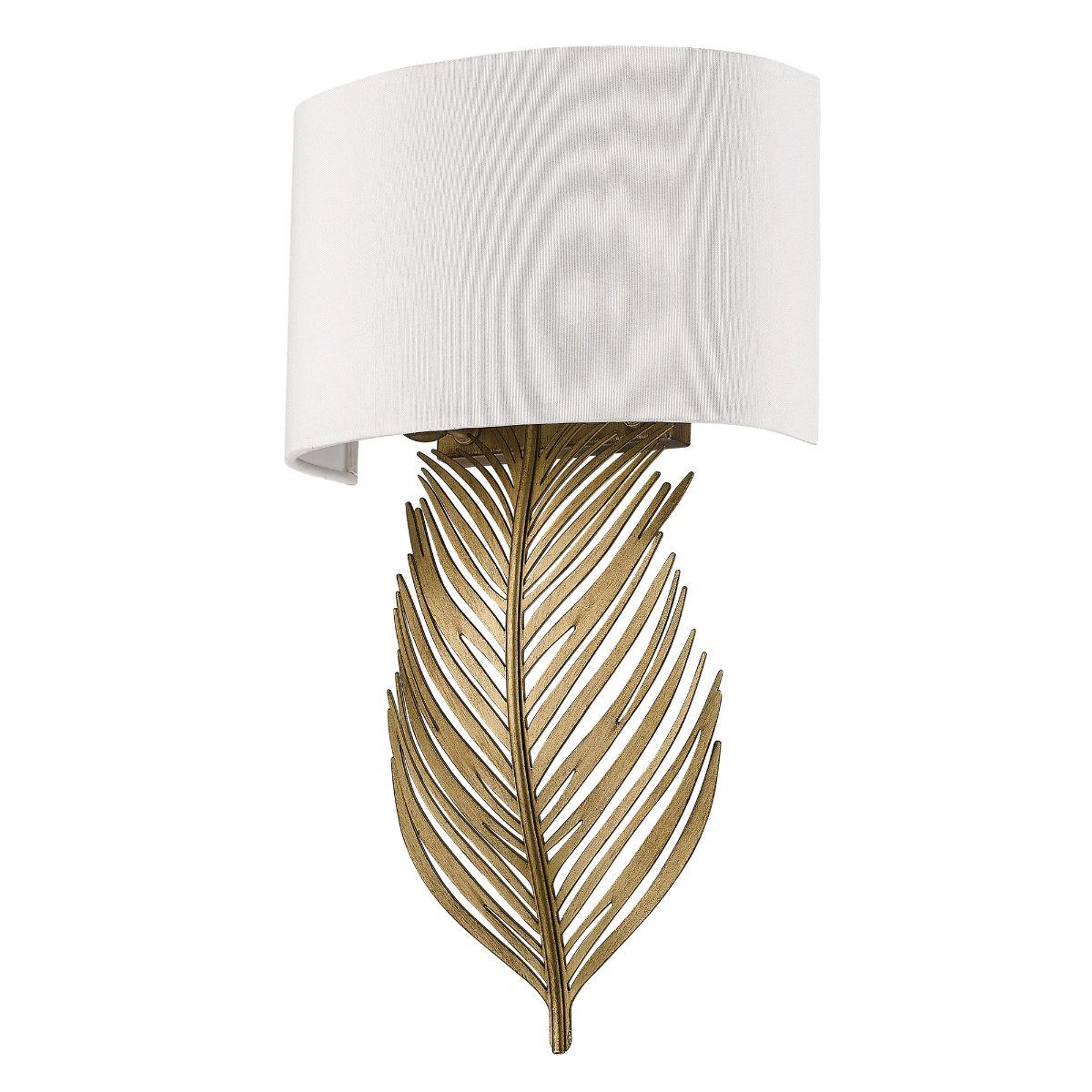 Cay 2 Lights 17 in. Wall Sconce Gold Finish