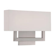 Manhattan 15" LED Wall Sconce, Brushed Nickel Finish - Bees Lighting