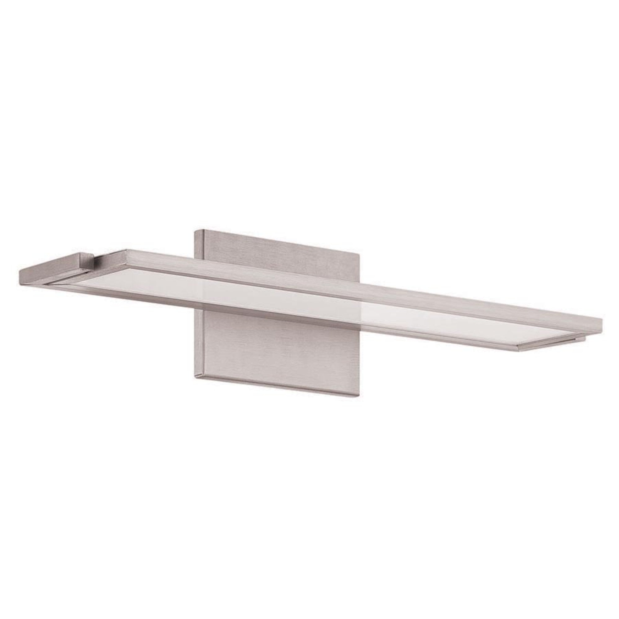 Line 18" LED Bathroom Vanity, Brushed Aluminum Finish