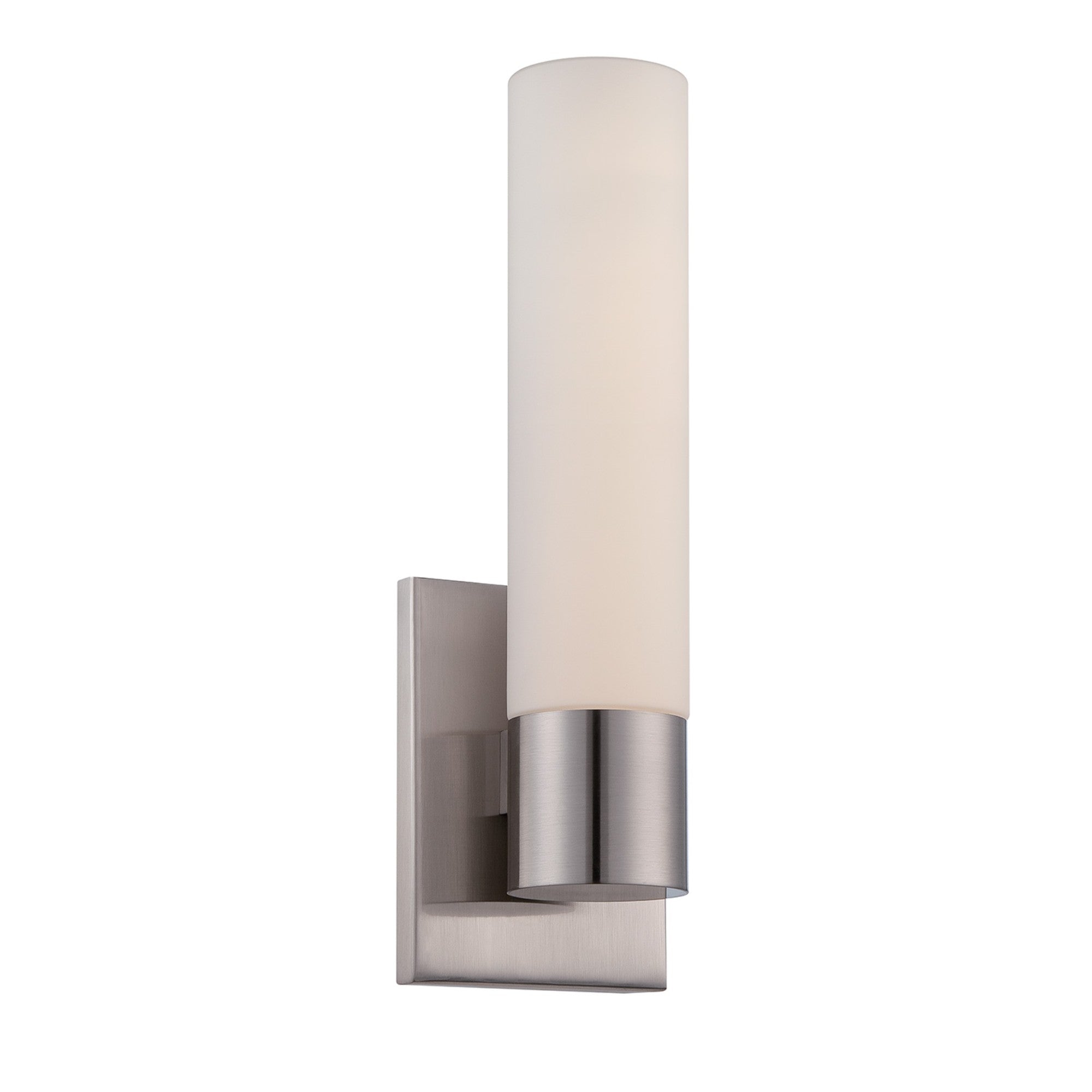 Elementum 14" LED Wall Sconce, 3CCT, Brushed Nickel Finish