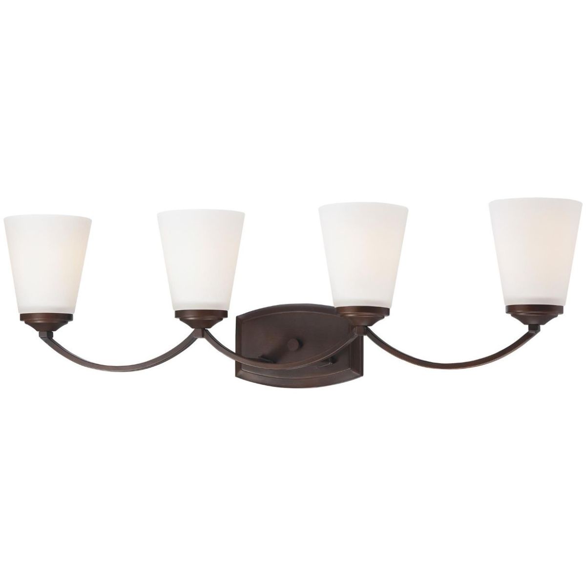 Overland Park 31 In. 4 Lights Vanity Light Bronze Finish - Bees Lighting
