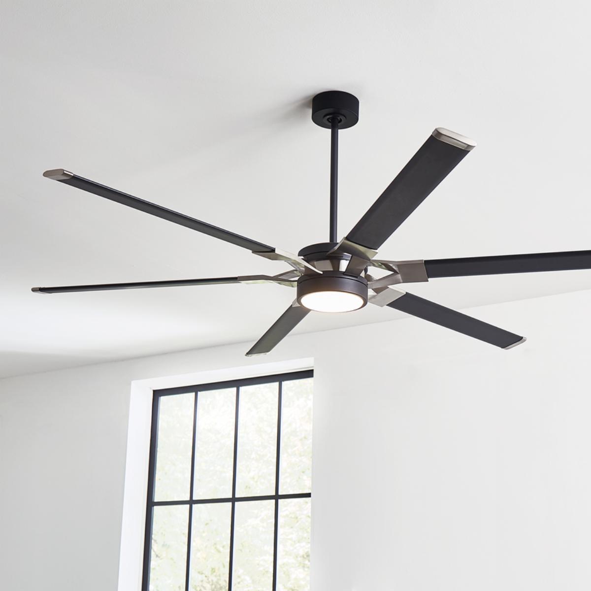 Monte Carlo Fans MNTC-6LFR72 Loft 72 Inch LED Ceiling Fan with Light Kit and Remote