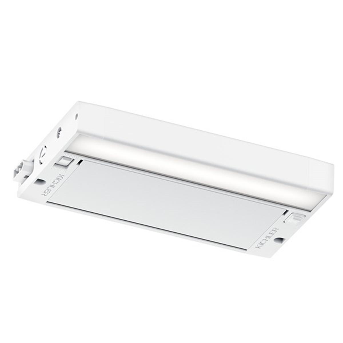 6U Series 8-Inch 120V LED Under Cabinet Light, 2700K/3000K, White - Bees Lighting