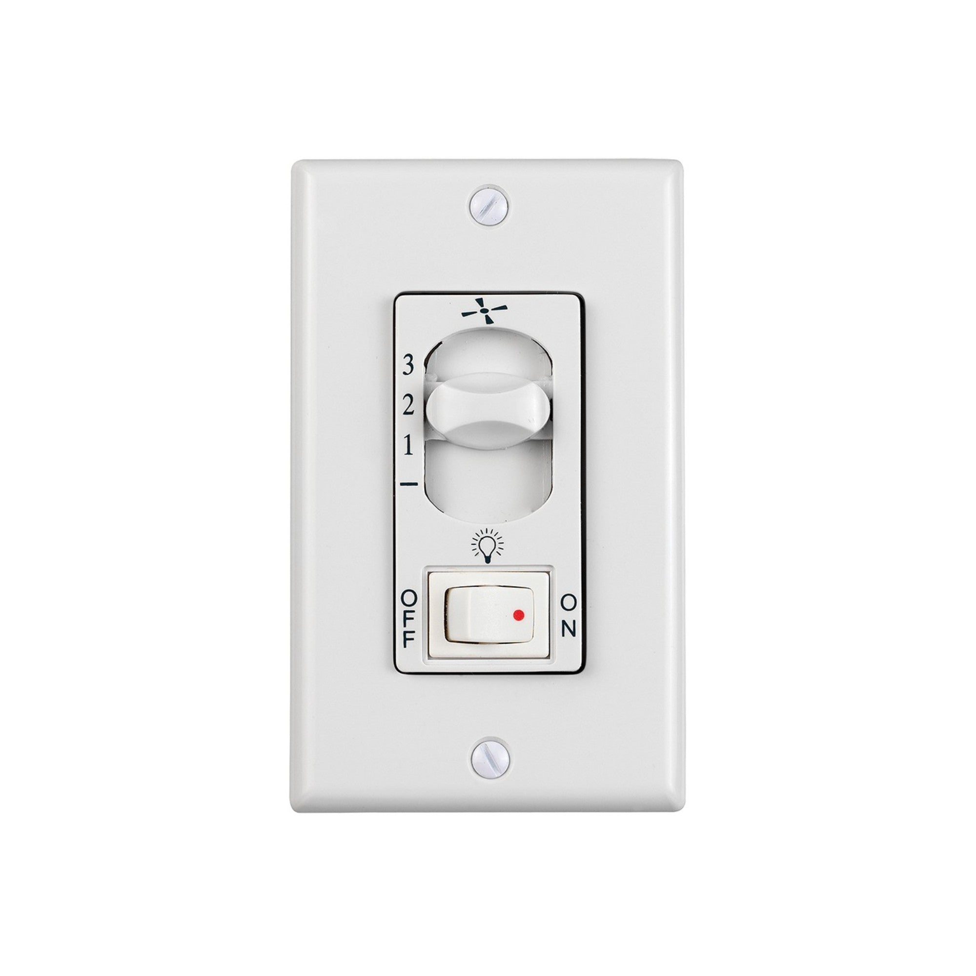 Visual Comfort 3-Speed Wall Control with On/Off Light Switch