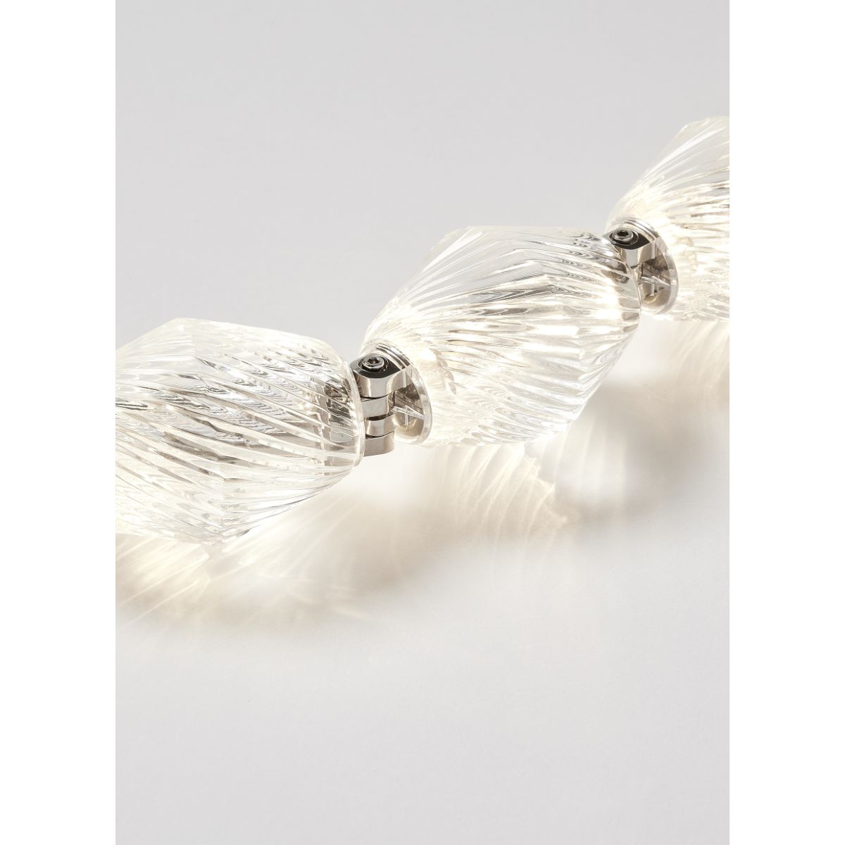 Collier 84 LED Chandelier, 2700K, Surface Driver 120-277V, Polished Nickel - Bees Lighting
