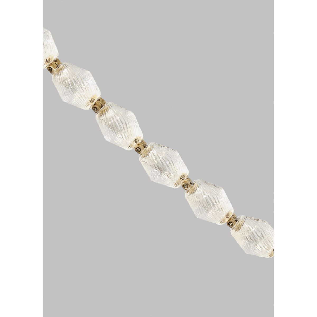 Collier 84 LED Chandelier, 2700K, Surface Driver 120-277V, Natural Brass - Bees Lighting