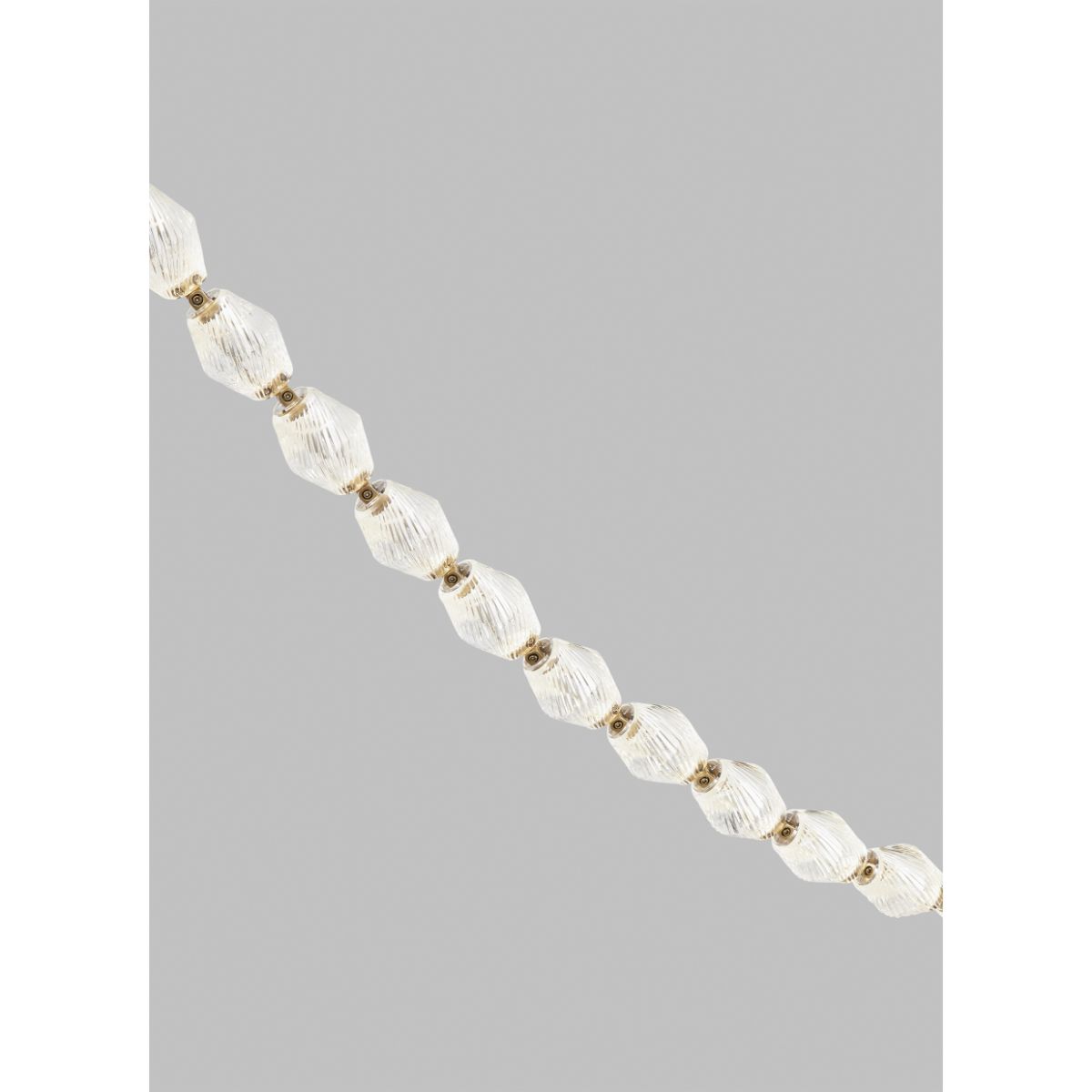 Collier 84 LED Chandelier, 2700K, Surface Driver 120-277V, Natural Brass - Bees Lighting