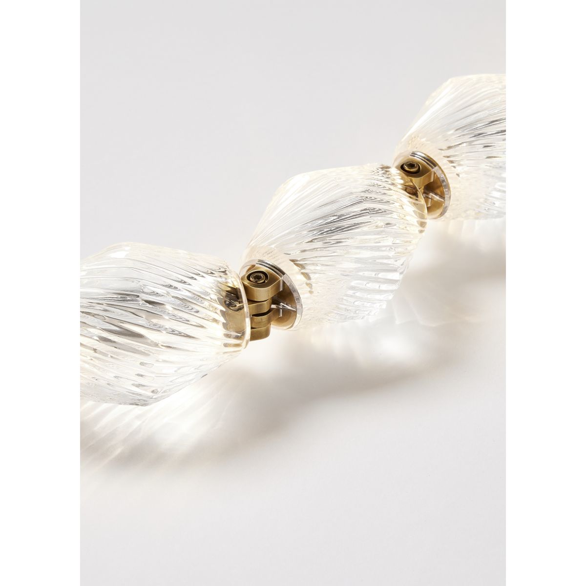 Collier 84 LED Chandelier, 2700K, Surface Driver 120-277V, Natural Brass - Bees Lighting