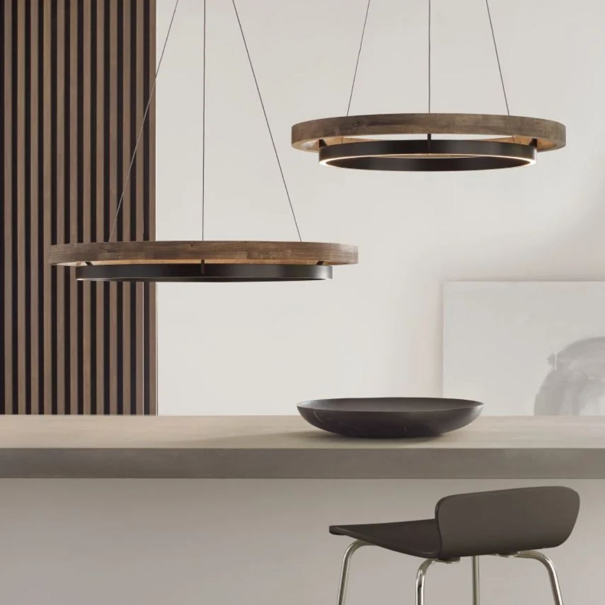 Grace 30 in. LED Chandelier 3500K Black Finish - Bees Lighting