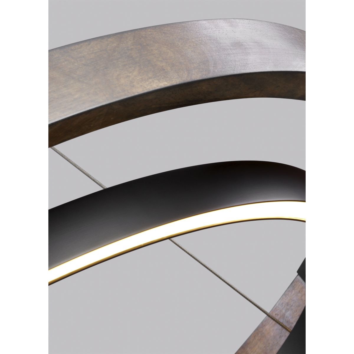 Grace 36 In. LED Chandelier 3000K Black Finish - Bees Lighting