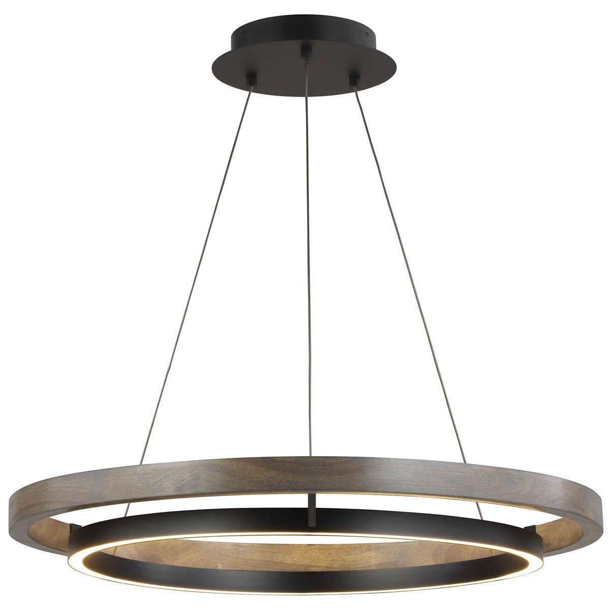 Grace 48 in. LED Chandelier 3000K Black Finish - Bees Lighting