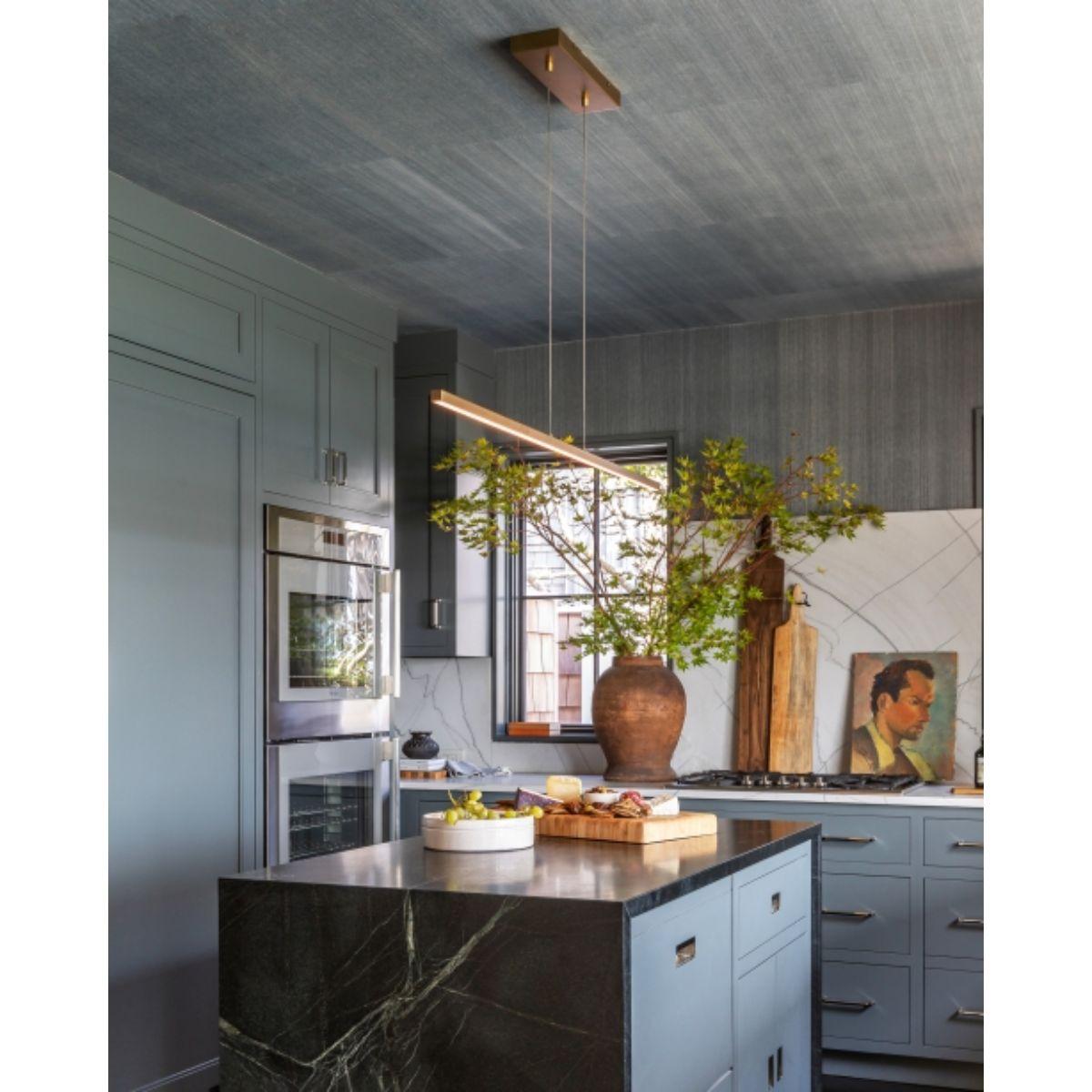 Essence 50 in. LED Pendant Light Brass Finish - Bees Lighting