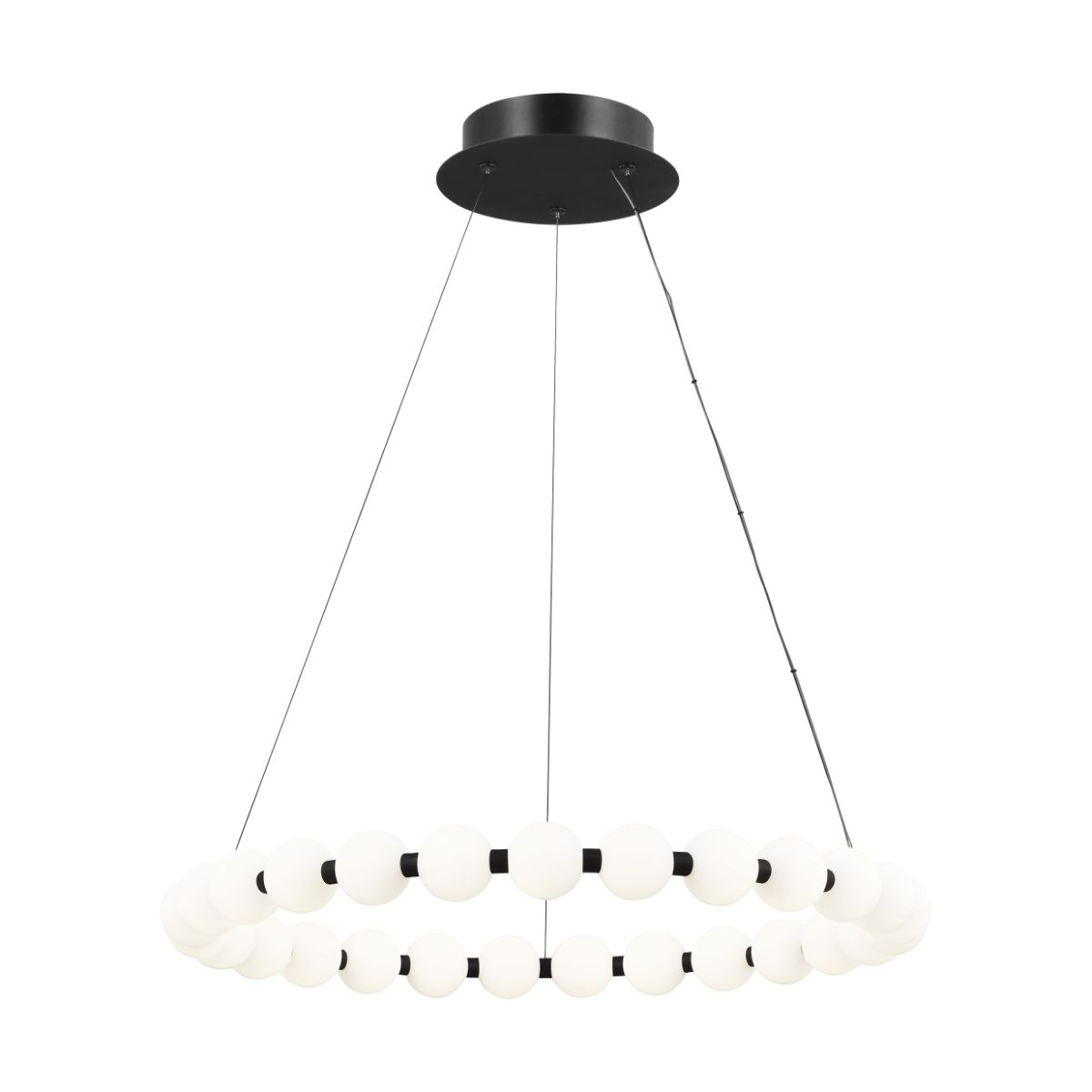 Orbet 30 in. LED Chandelier Black Finish - Bees Lighting