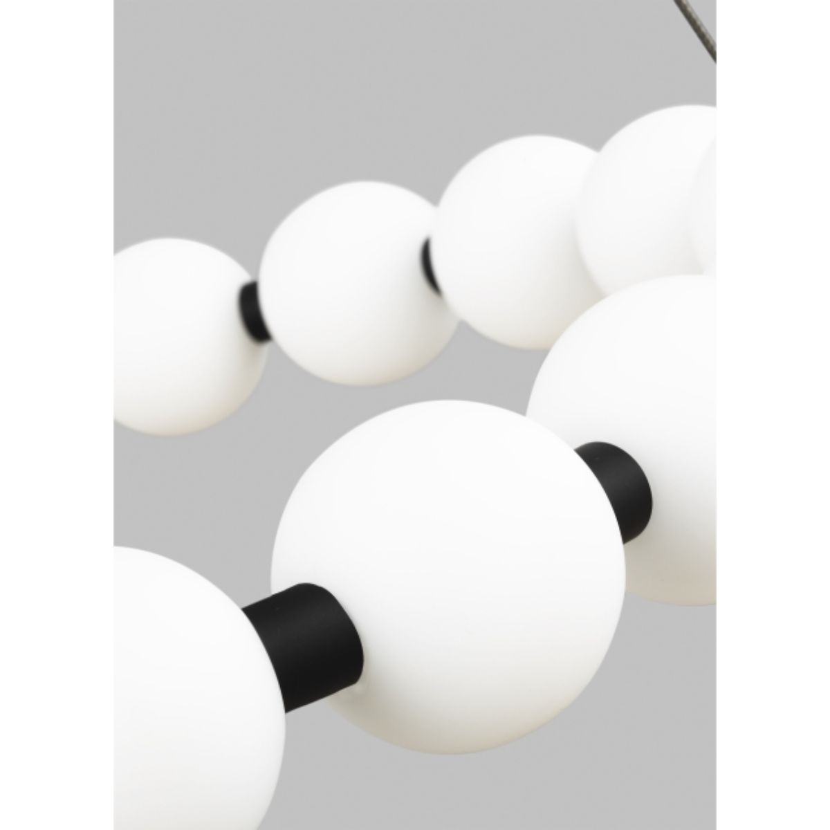 Orbet 30 in. LED Chandelier Black Finish - Bees Lighting