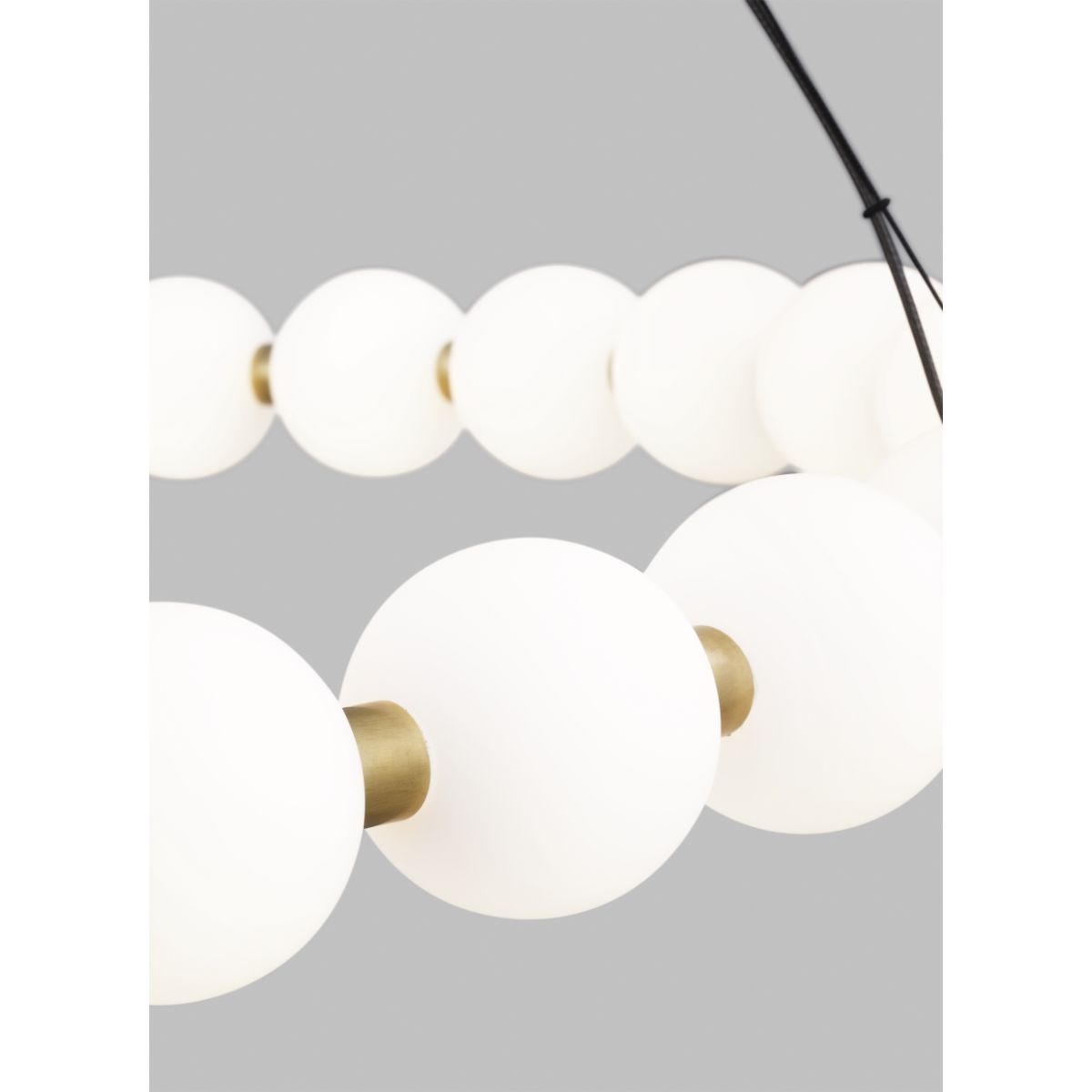 Orbet 42 in. LED Chandelier Brass Finish - Bees Lighting