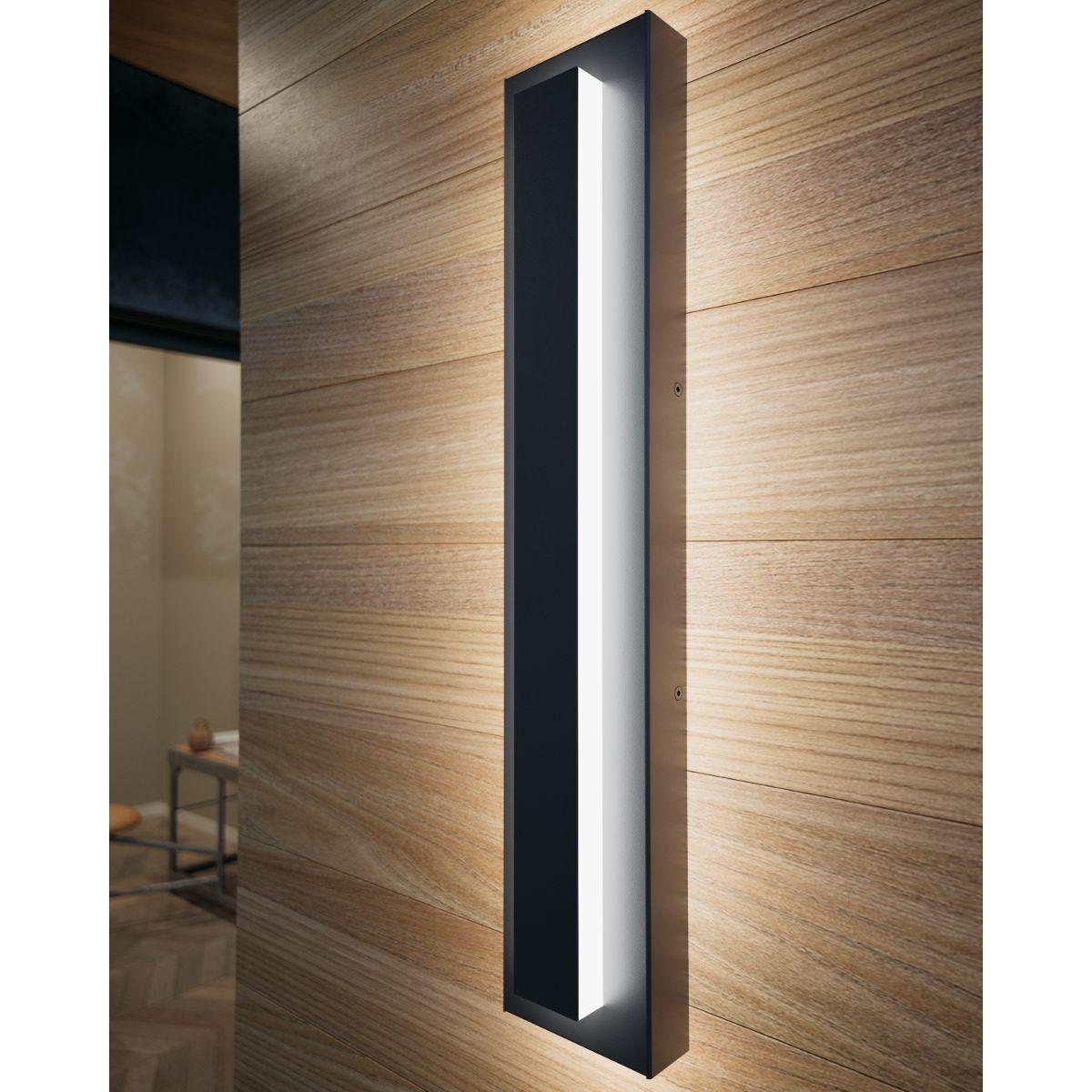 Aspen 26 In. LED Oudoor Wall Sconce 1060 Lm 3000K Gray Finish - Bees Lighting