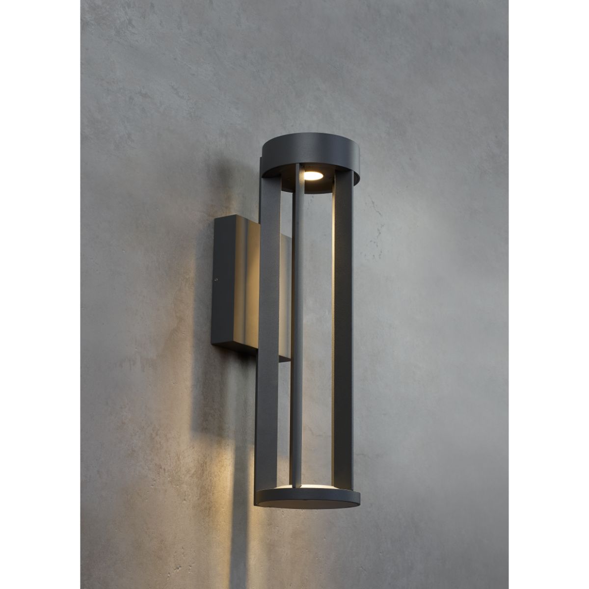 Turbo 18 In. LED Outdoor Wall Sconce 4000K Gray Finish - Bees Lighting