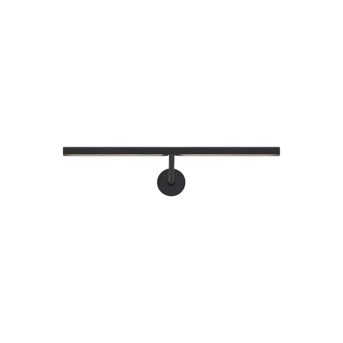 Plural Faceted 12" LED picture light 3000K nightshade black finish - Bees Lighting