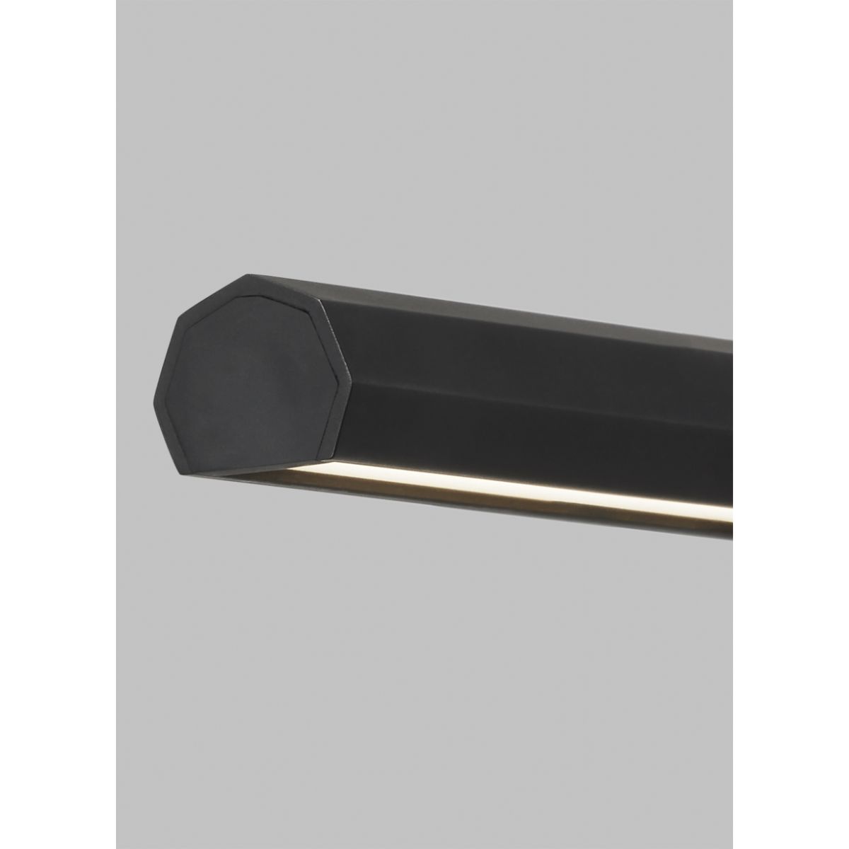 Plural Faceted 12" LED picture light 3000K nightshade black finish - Bees Lighting