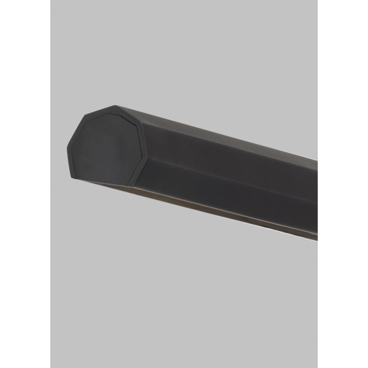 Plural Faceted 12" LED picture light 3000K nightshade black finish - Bees Lighting