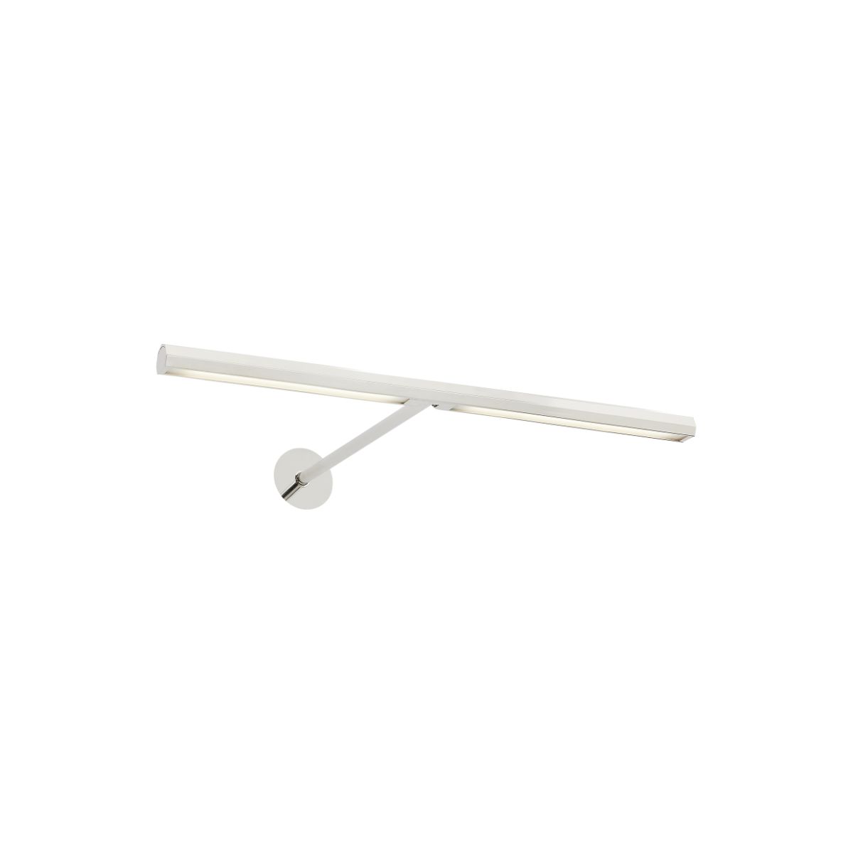 Plural Faceted 12" LED picture light 2700K polished nickel finish - Bees Lighting